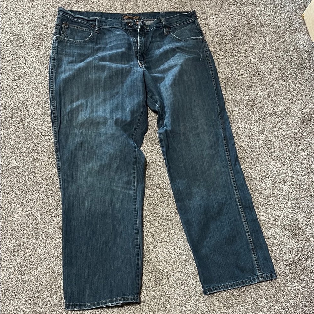 Men's Wrangler Retro 38x32 WRT20WB Blue Jeans
